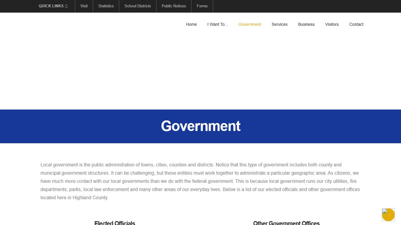 Government | Highland County Ohio Commissioners